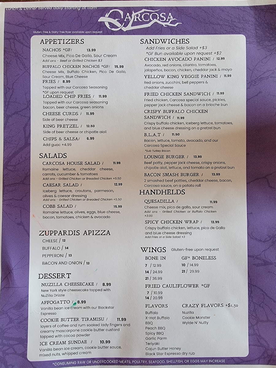 Menu Yellow King Brews-3